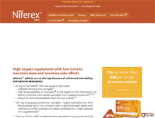 Tablet Screenshot of niferex.com